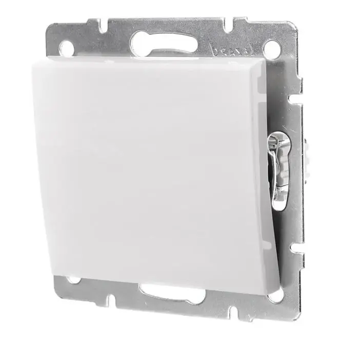 Выключатель 1-кл, белый Lezard RAIN (703-0288-100) купити