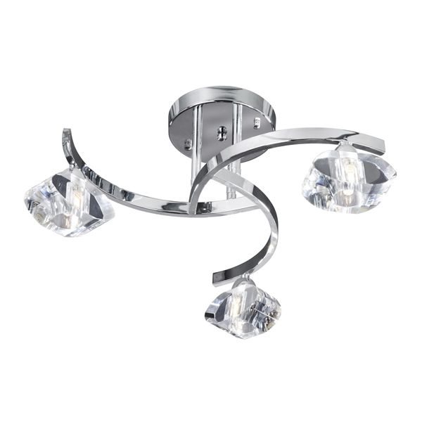 Люстра Searchlight Sculptured Ice 8083-3CC купити