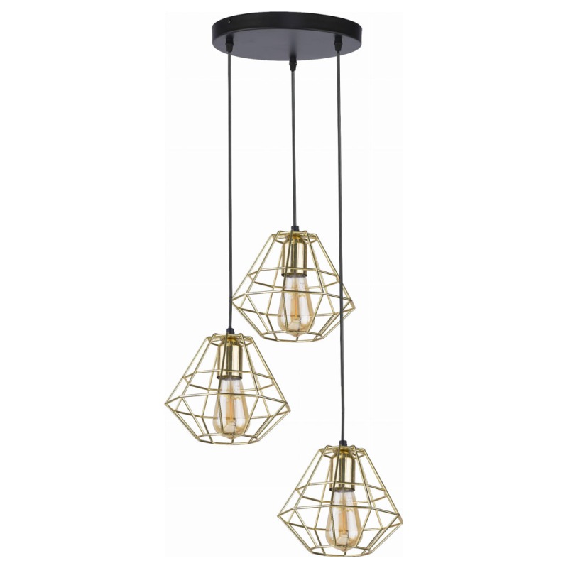 Подвесной светильник TK LIGHTING 4451 DIAMOND GOLD купити