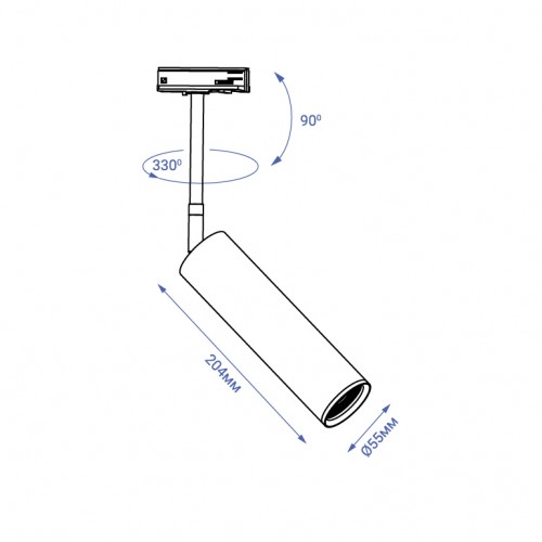 Трековий світильник Feron ML330 белый (40131) купити