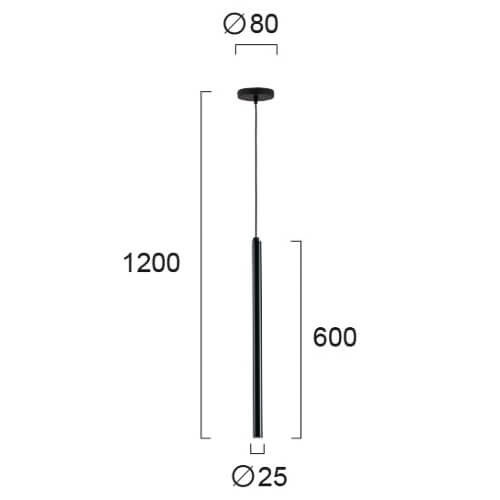 Подвесной светильник Viokef DUCT 3082803 купити