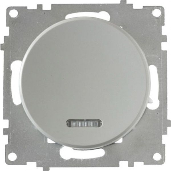 Вимикач одинарний з підсвіткою OneKeyElectro, колір сірий (OKE201303) купити