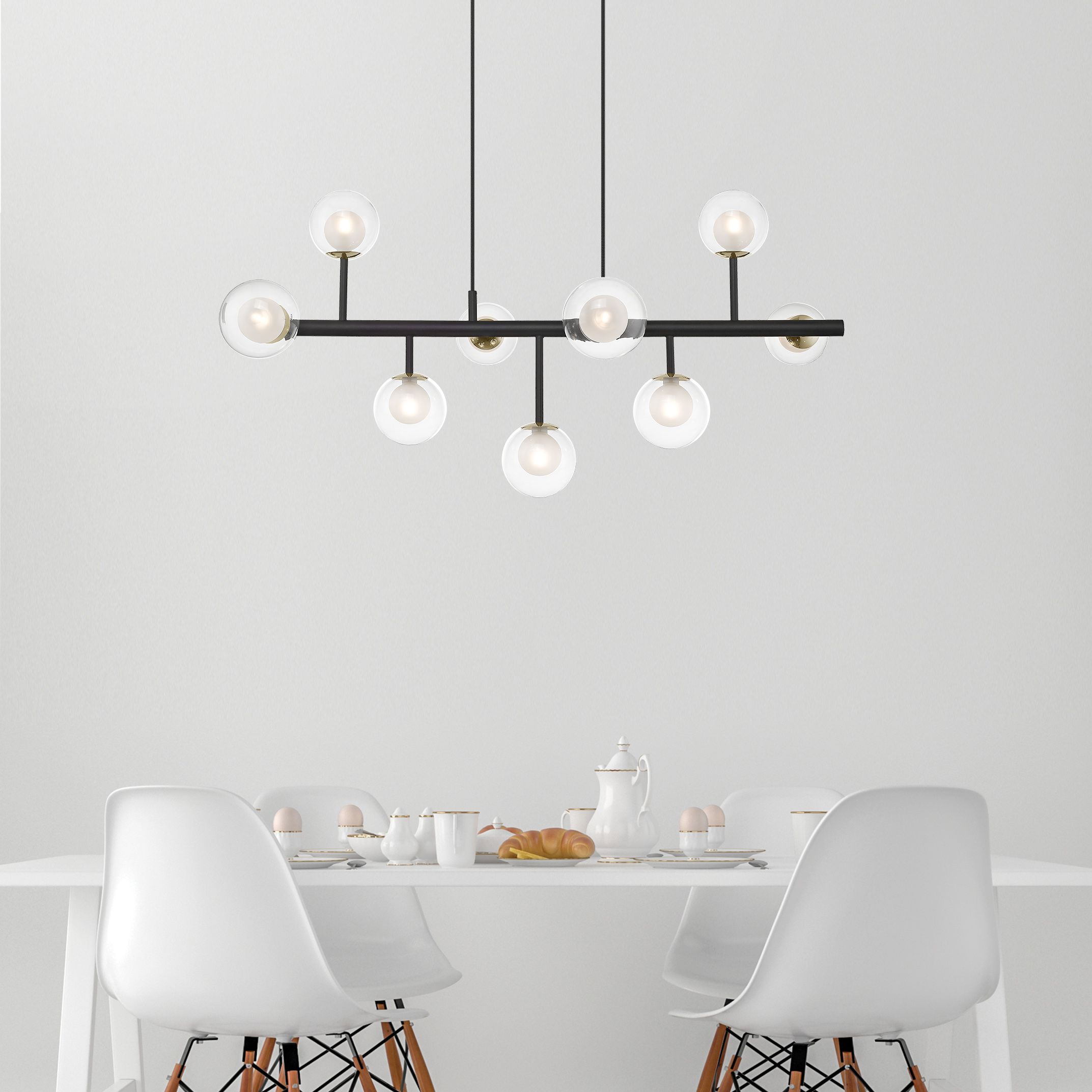 Подвесной светильник Zuma Line P0454-09B-SDGF RIANO купити