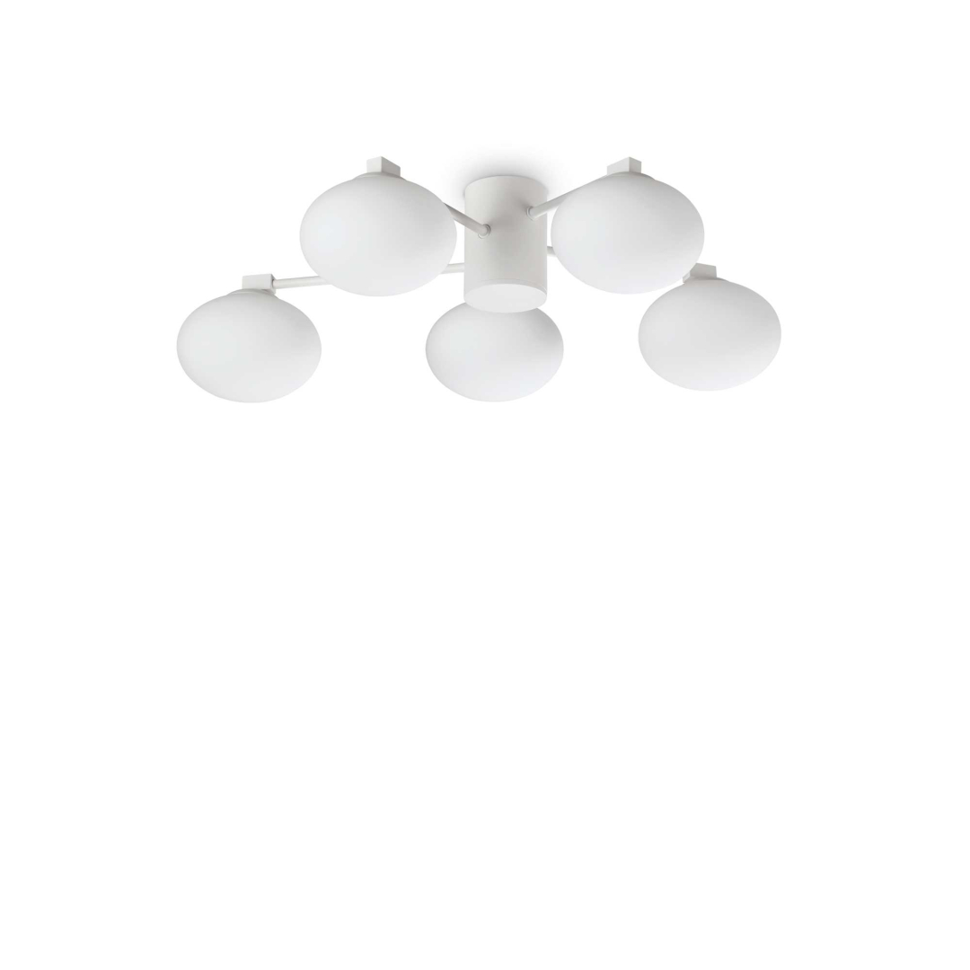 Люстра Ideal Lux 322698 HERMES PL5 D60 BIANCO купити