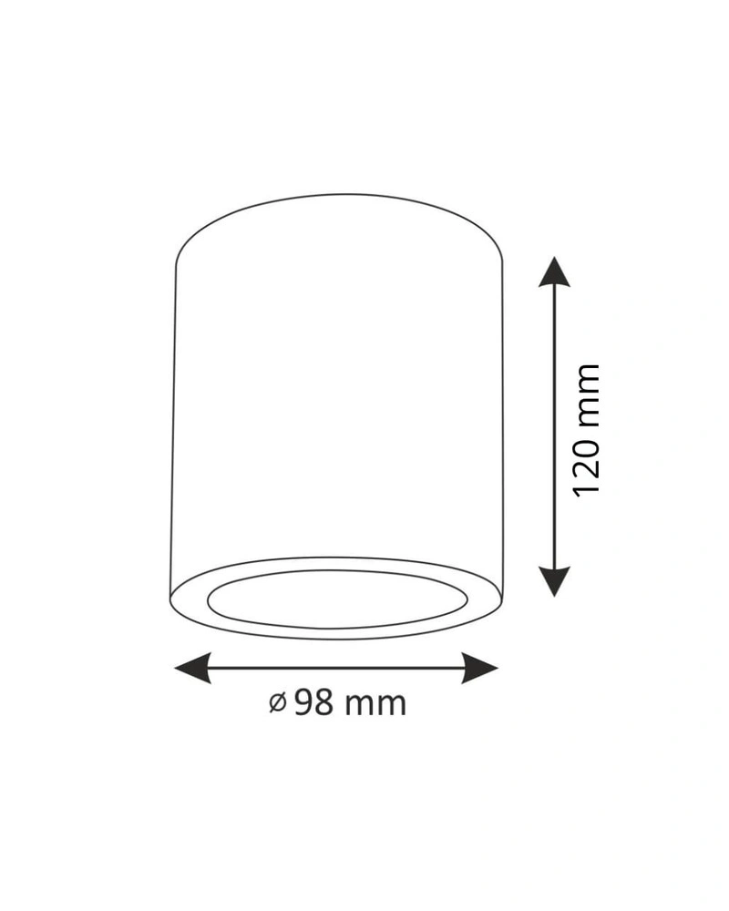 Точковий світильник Goldlux 311696 Jupiter E27 20W IP20 купити