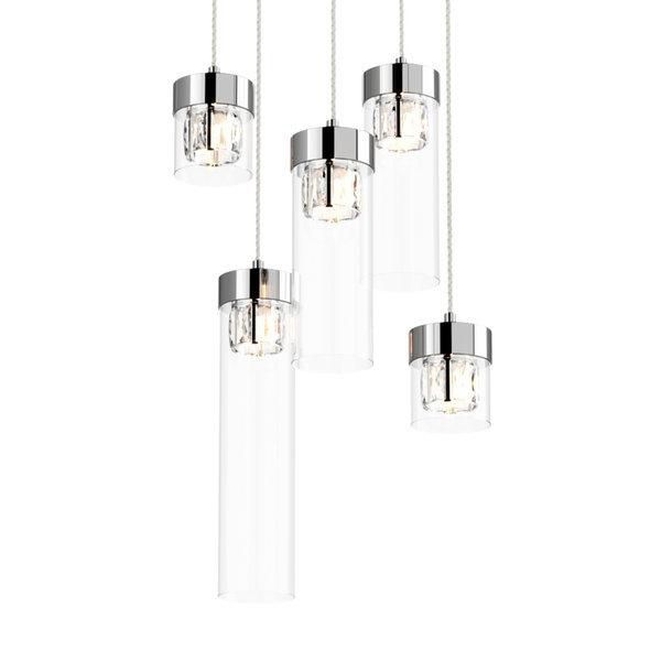 Подвесной светильник Zuma Line P0389-05D-F4AC GEM купити