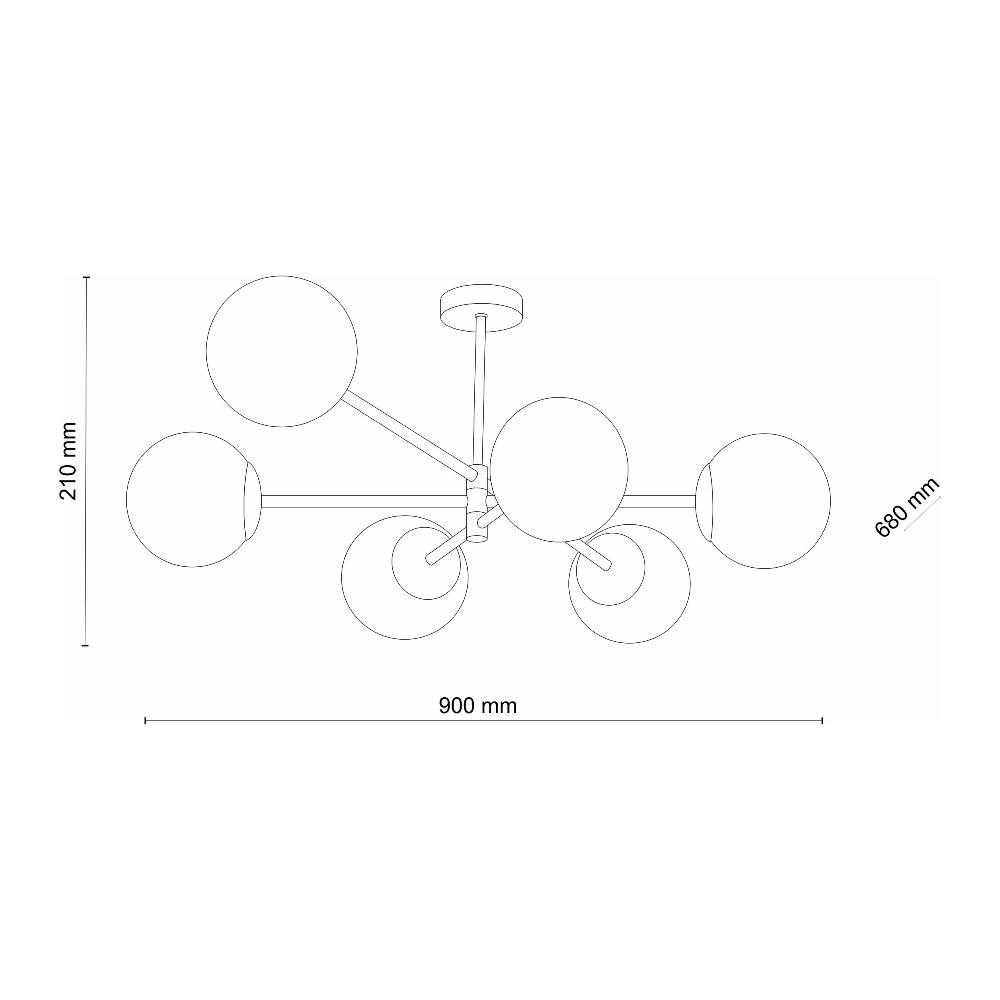 Люстра TK Lighting 4739 SARIUS GOLD купити