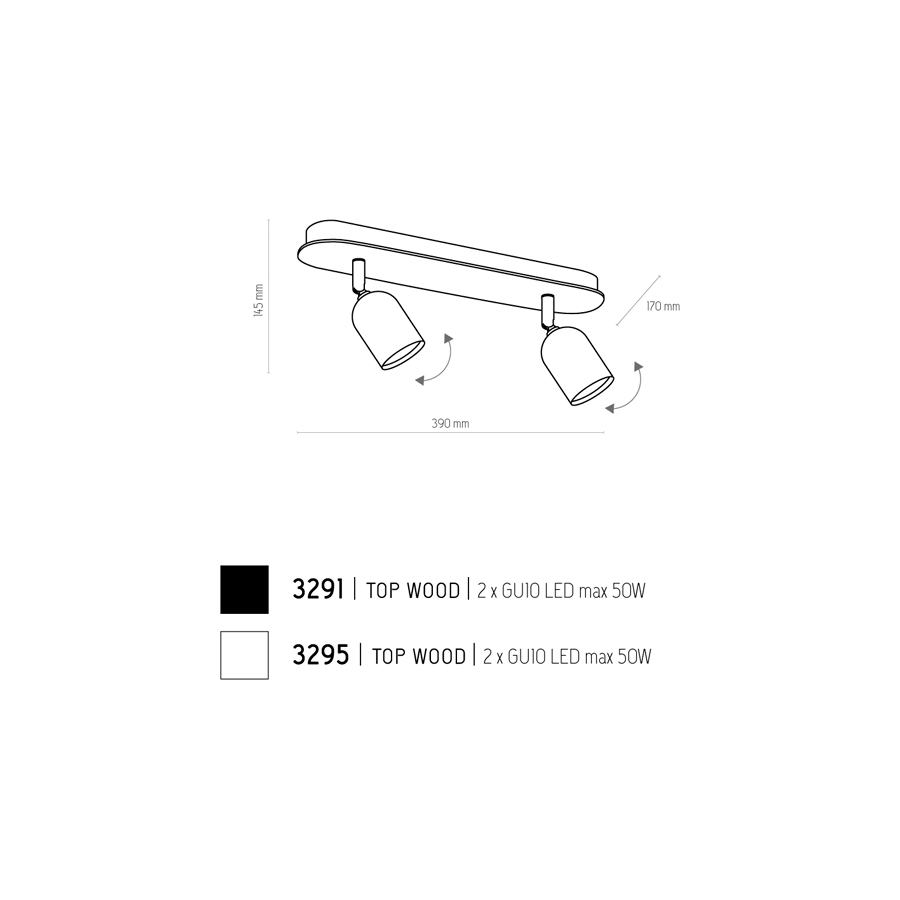 Спот TK Lighting 3295 TOP WOOD (29828) купити