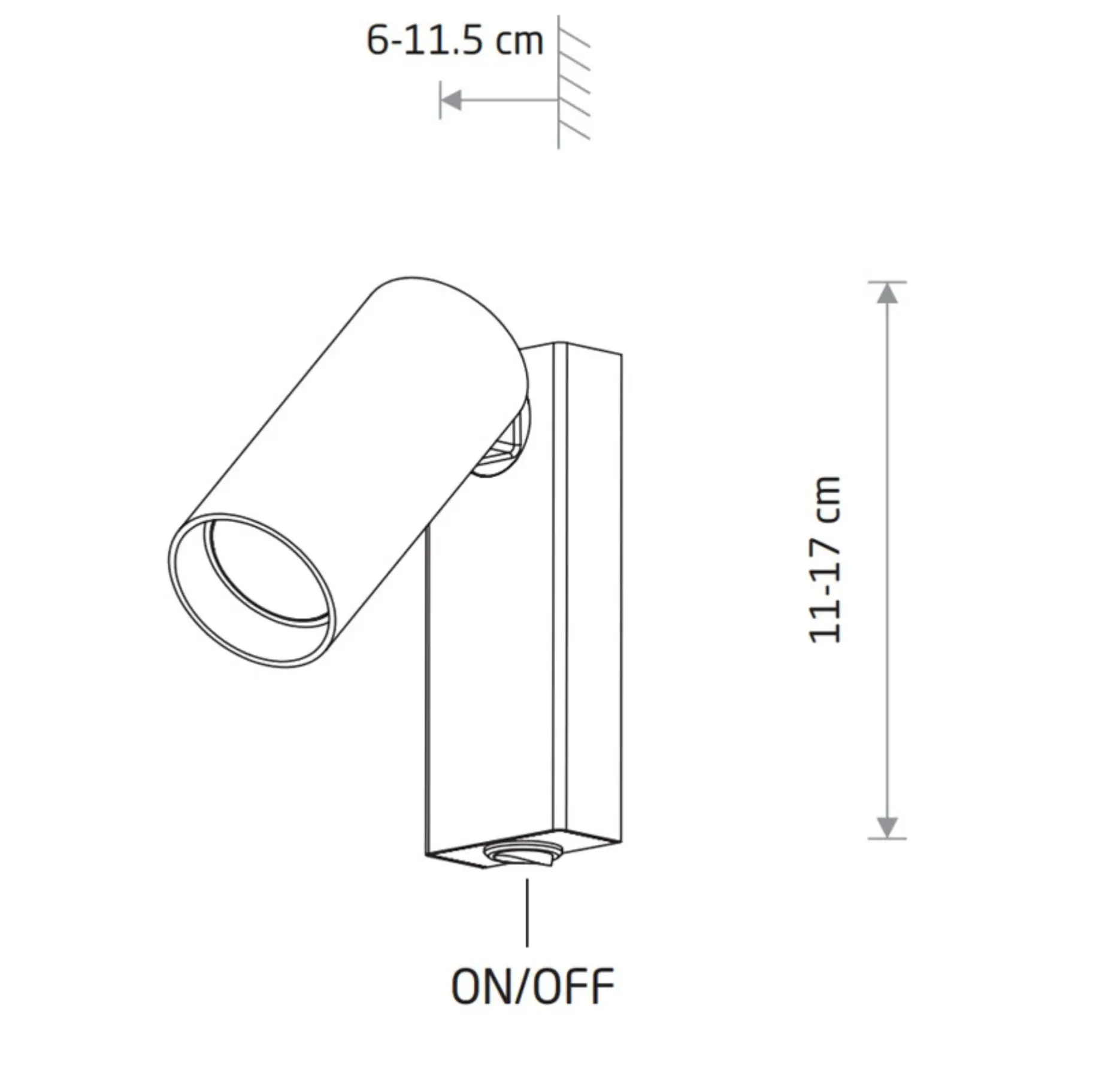 Бра Nowodvorski 11766 Fourty GU10 1x10W IP20 темно-сірий купити