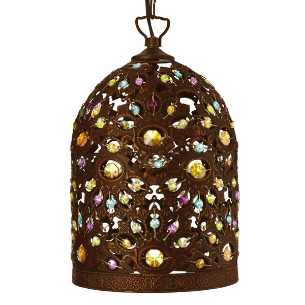 Подвесной светильник Searchlight 5811BZ MOROCCAN купити