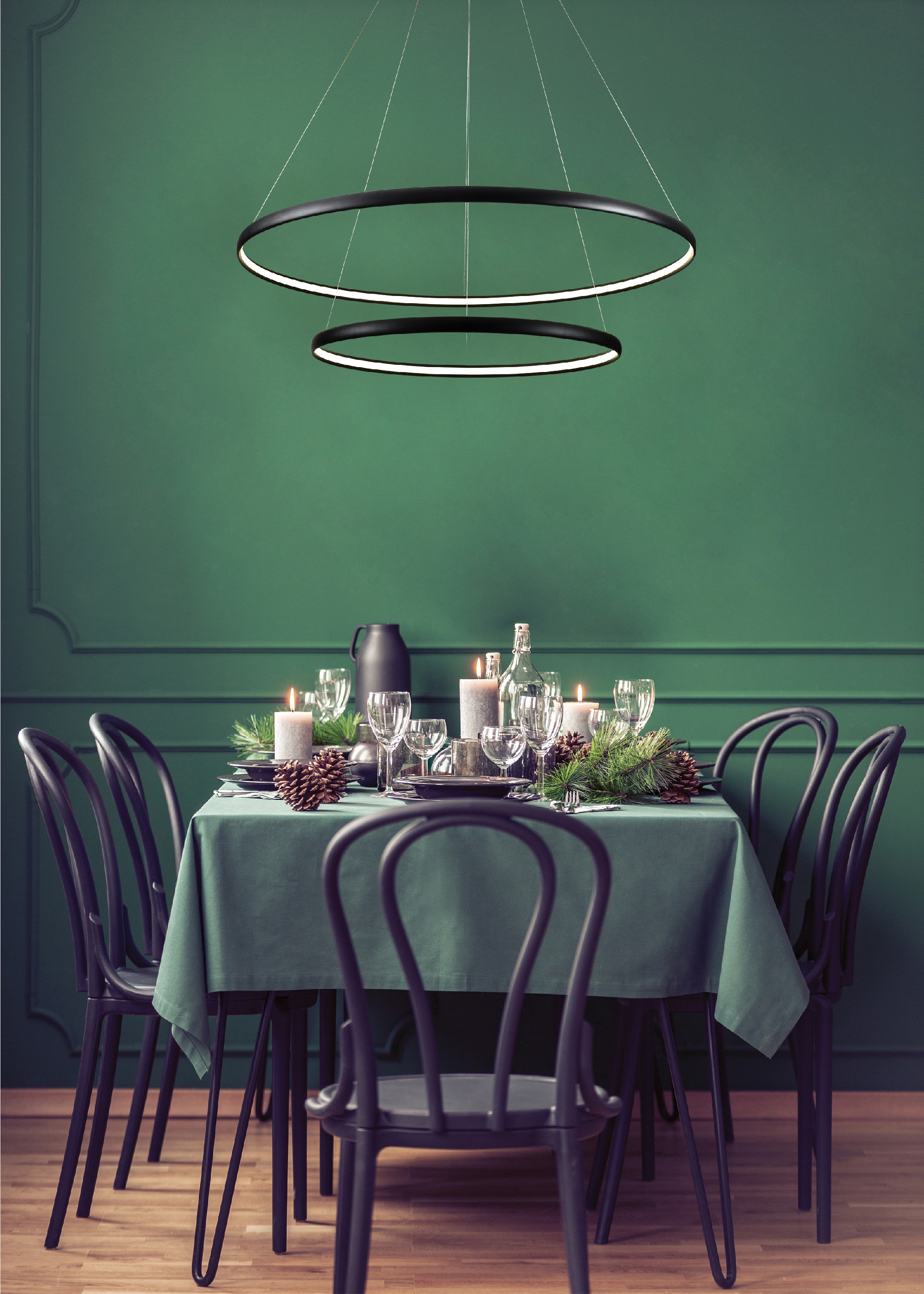 Підвісний світильник Zuma Line PL210503-800+1200-BK CARLO купити