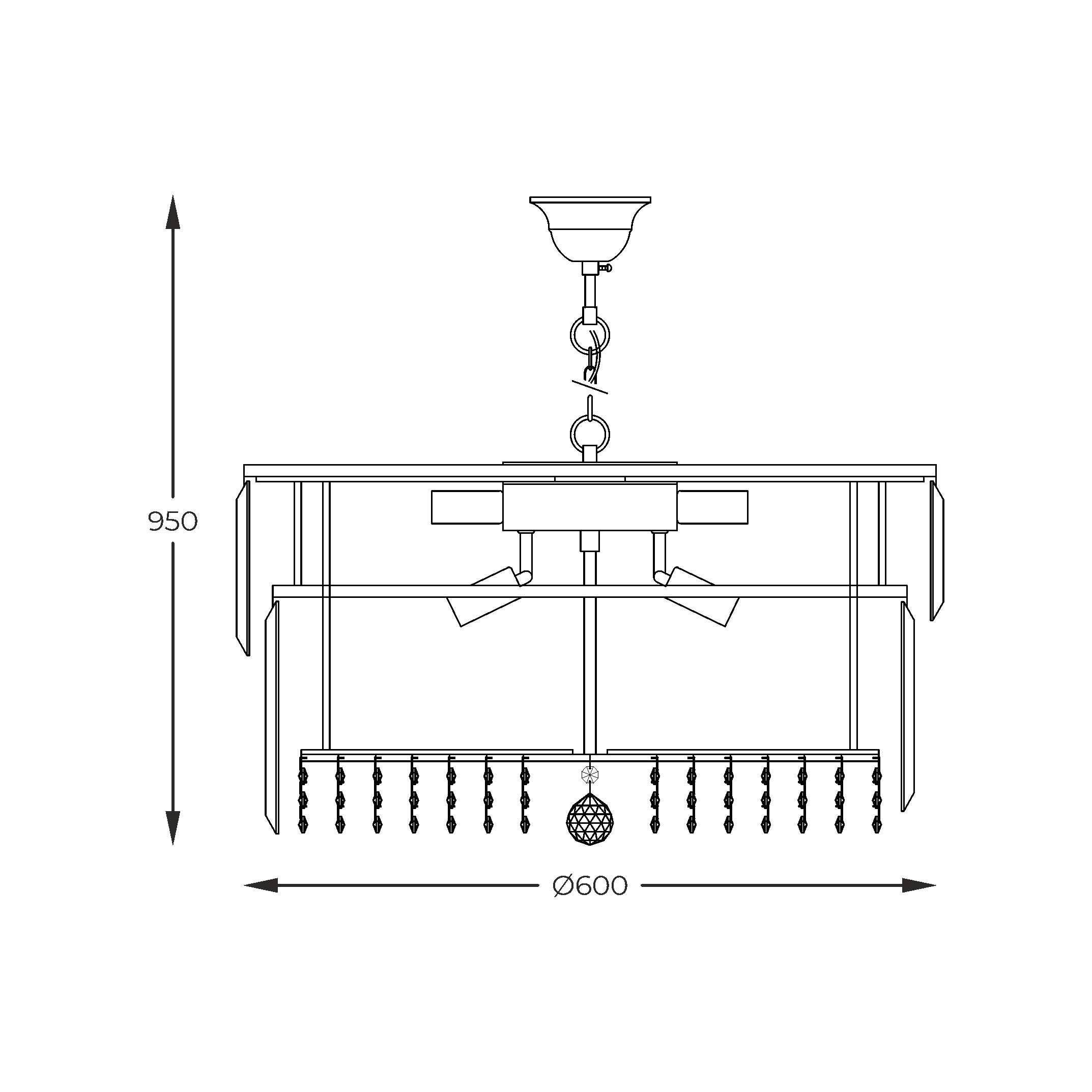 Підвісний світильник Zuma Line 19101/16 CAMILLE купити