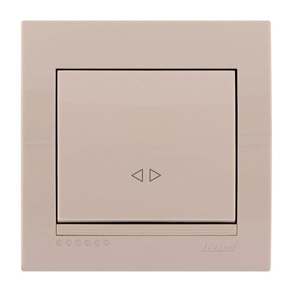 Выключатель промежуточный Lezard Deriy, крем (702-0303-107) купити
