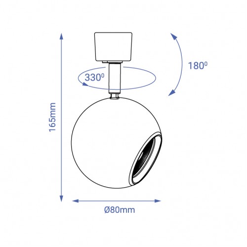 Трековий світильник Feron ML331 черный (40136) купити