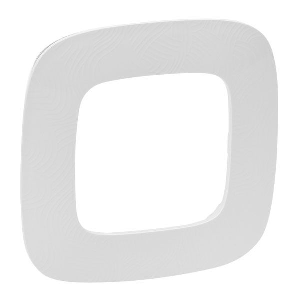 Рамка 1 пост, тиснение белое, Valena ALLURE (754371) купити