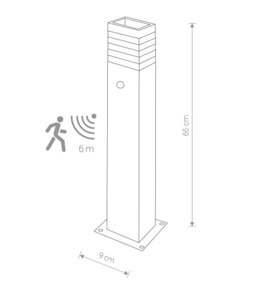 Вуличний стовпчик Nowodvorski 9097 RIO (23504) купити