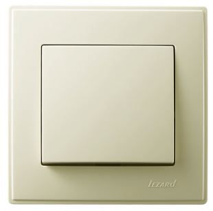 Выключатель одноклавишный  Lezard Lesya, крем (705-0303-100) купити