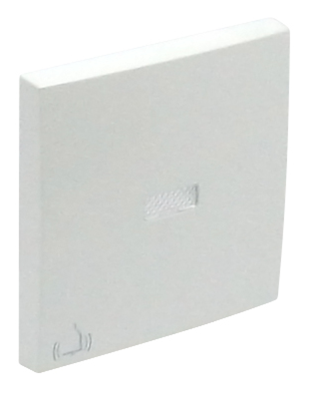 Клавиша выключателя с символом "Звонок" LOGUS металлик ледяной купити