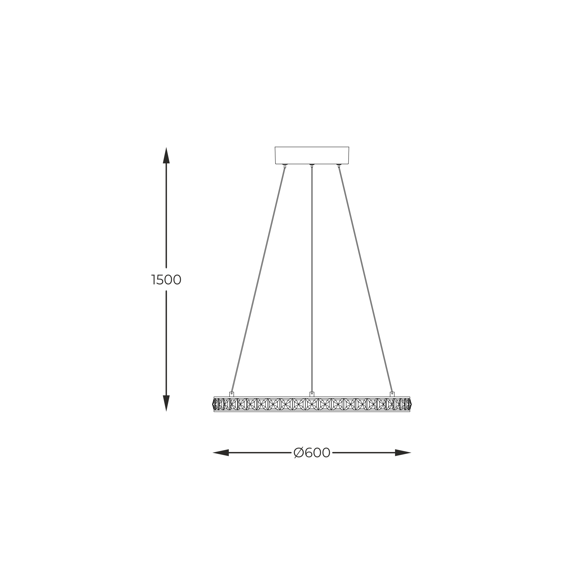 Підвісний світильник Zuma Line MD4996-1-3GBD MURIEL (63772) купити