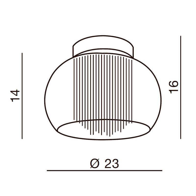 Потолочный светильник Azzardo AZ1001 Rego 23 купити