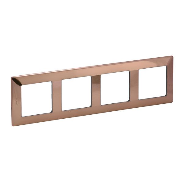 Рамка 4 поста, медь, Valena LIFE (754164) купити