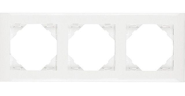 Рамка потрійна універсальна LOGUS білосніжний (90930 TBR) купити