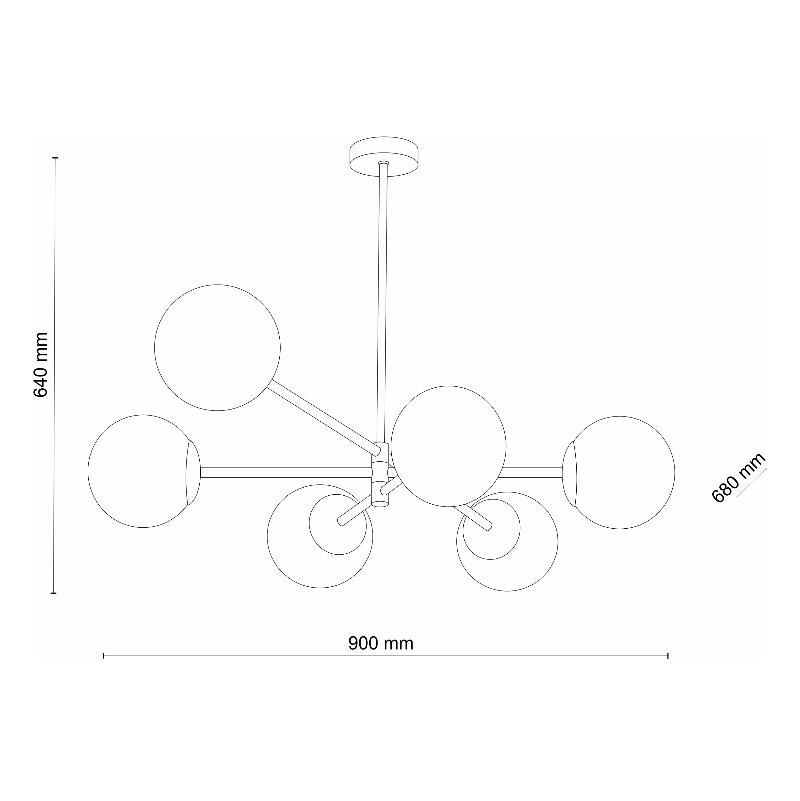 Люстра TK Lighting 4736 SARIUS GOLD купити