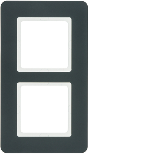 Рамка 2Х пластикова антрацит, Q.7 10126186 купити