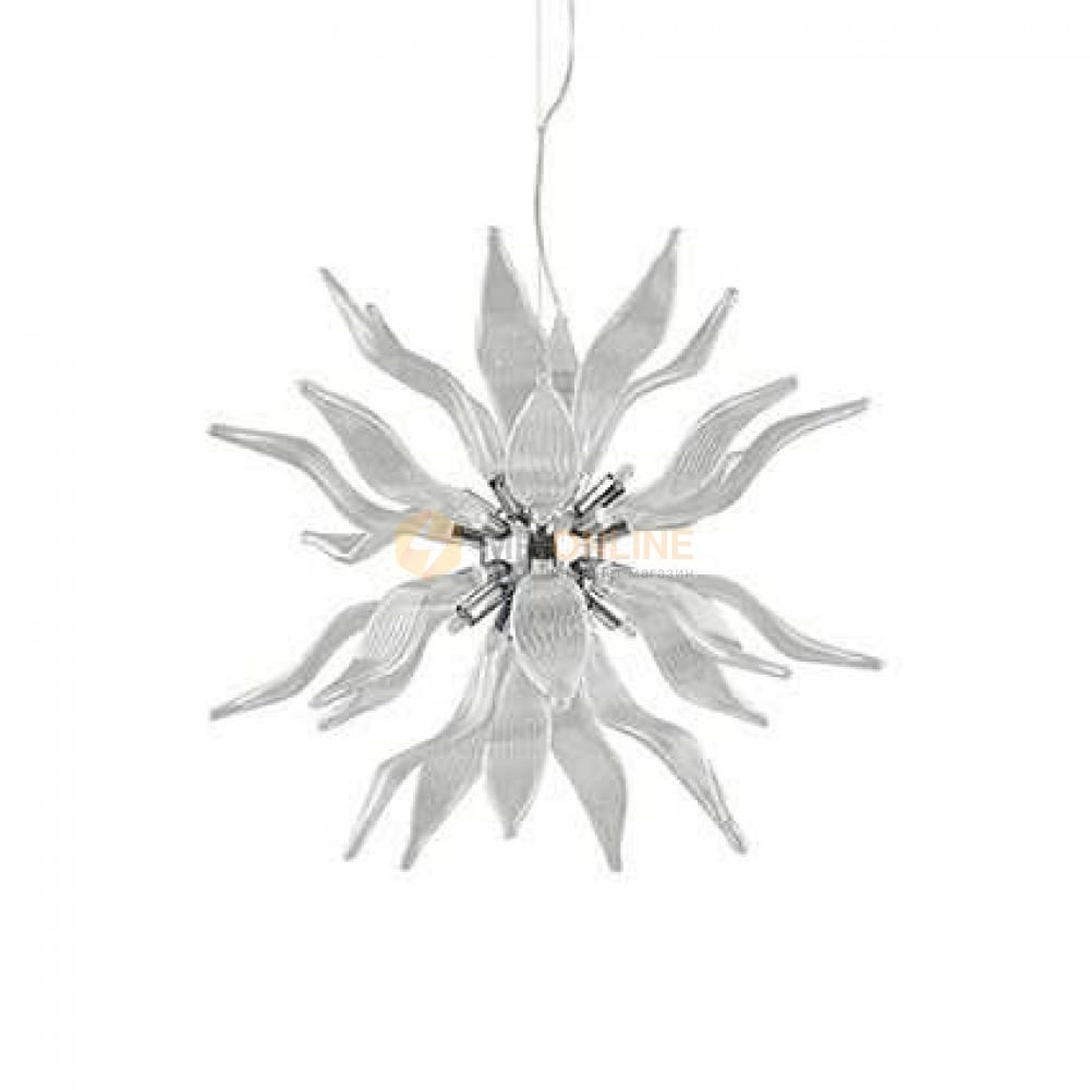 Люстра Ideal Lux LEAVES SP8 TRASPARENTE купити