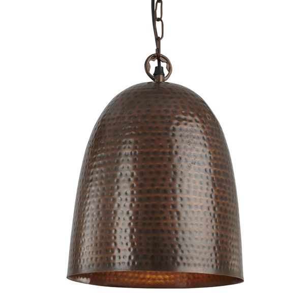 Подвесной светильник Searchlight 2093-26BZ HAMMERED PENDANTS купити