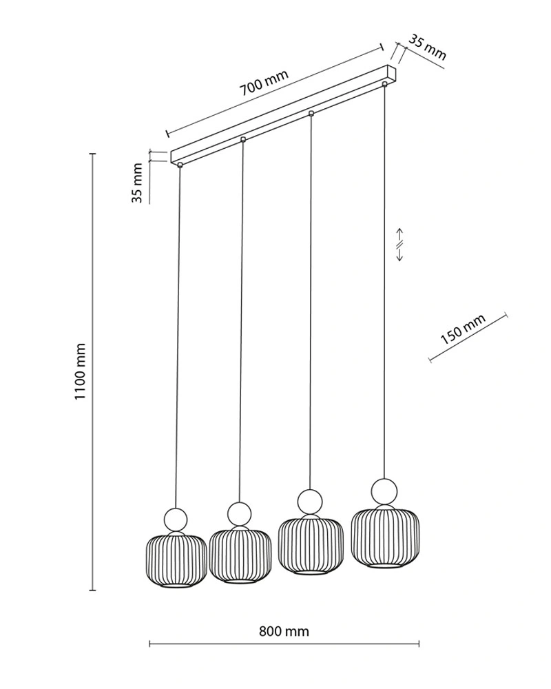 Підвісний світильник TK LIGHTING 11051 BALLO купити