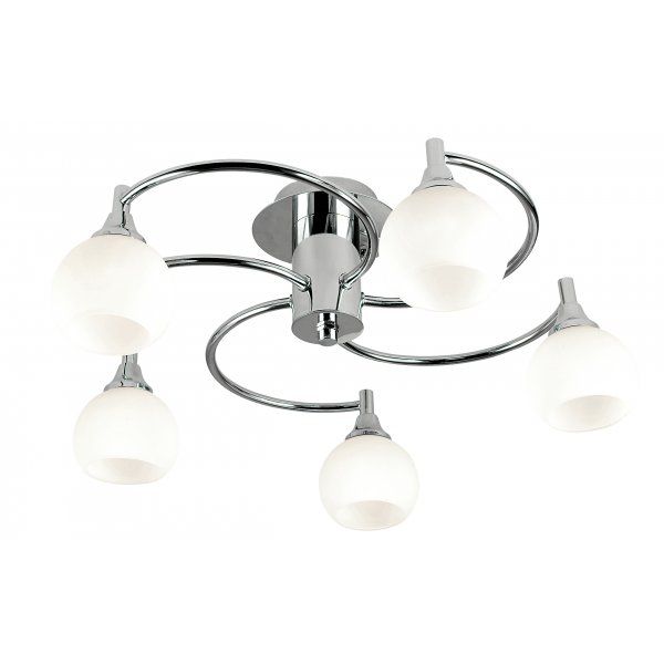 Люстра Searchlight 9105-5CC Swirled купити