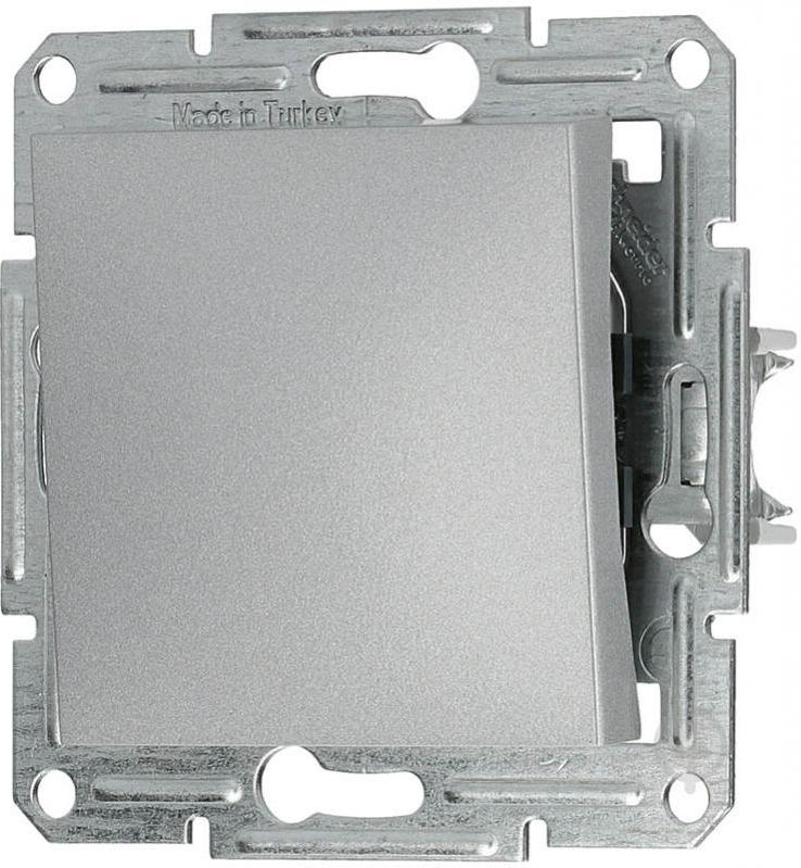 Вимикач одноклавішний самозажимний, алюміній (EPH0100161) купити