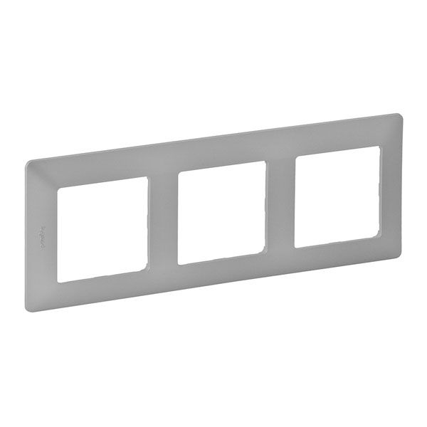 Рамка 3 поста, алюминий, Valena LIFE (754133) купити