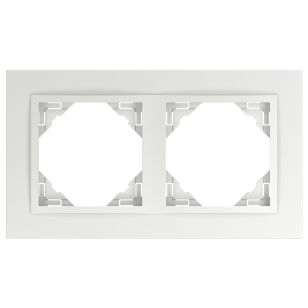 Рамка подвійна універсальна LOGUS лід металік крижаний (90920 TEE) купити