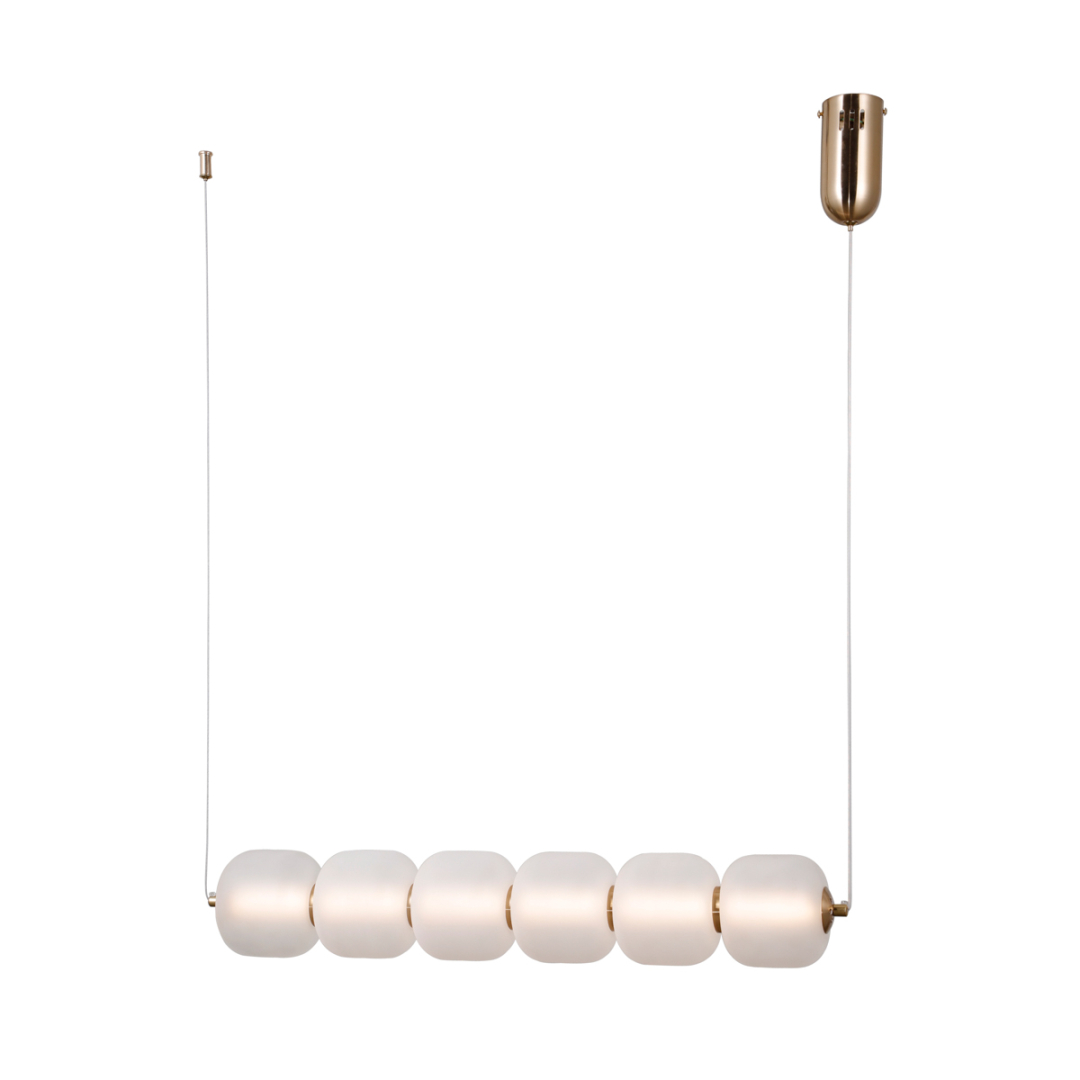 Люстра підвісна ITALUX PND-34362-6H-HBR-OPAL Ganti купити