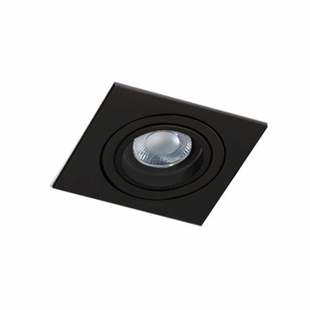 Точковий світильник Azzardo AZ2434 Caro Square SN-6811S-BK (17172) купити