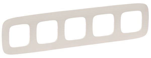 Рамка 5 постов, слоновая кость, Valena ALLURE (754315) купити