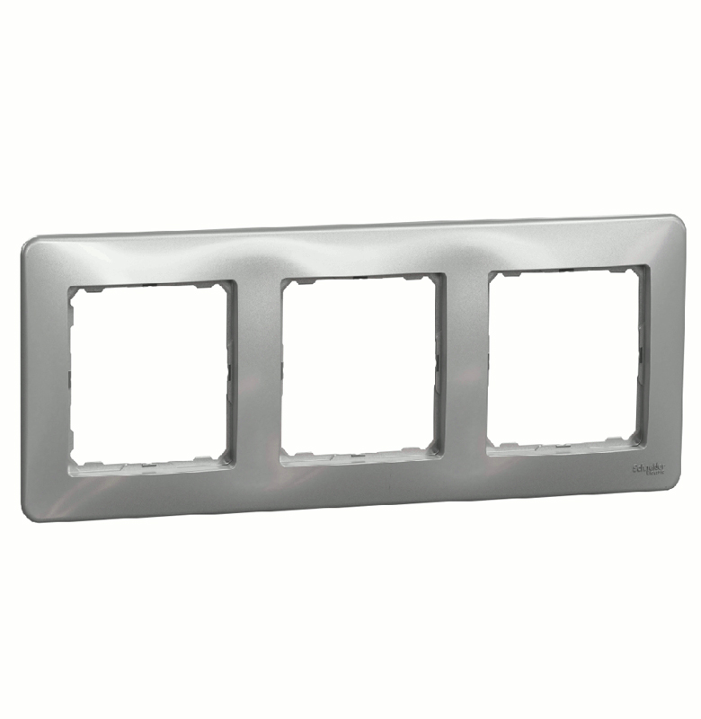 Рамка 3-на Schneider Sedna Design SDD313803 Алюміній купити