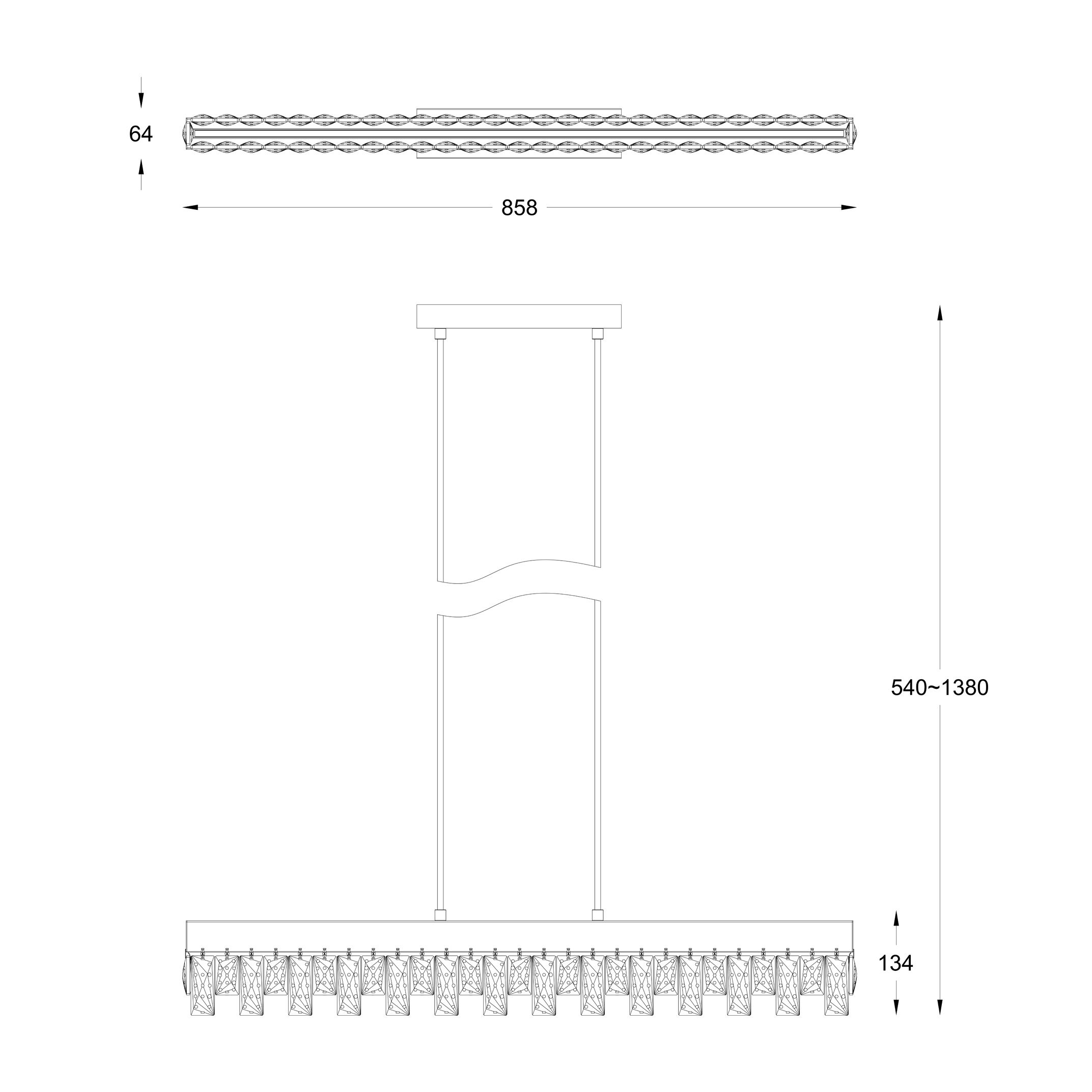 Подвесной светильник Zuma Line P0476-01A-B5AC SPARK купити
