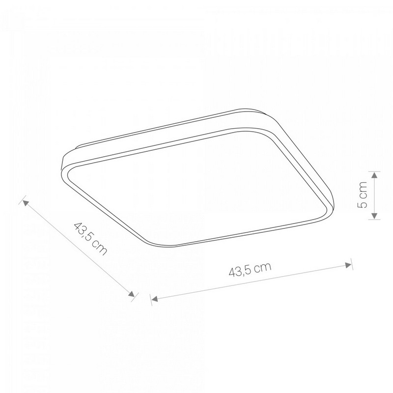Потолочный светильник NOWODVORSKI 8137 AGNES SQUARE LED купити