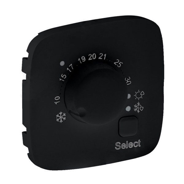 Панель лицевая комнатного термостата, антрацит, Valena ALLURE (755318) купити