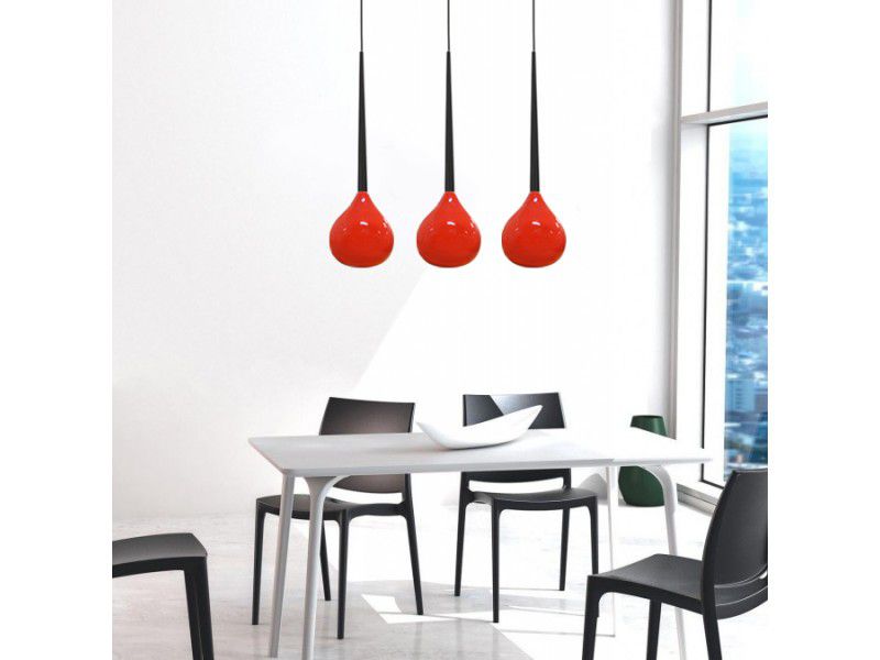 Подвесной светильник Azzardo AGA-3 RED MD1289-3 (5901238410669) купити