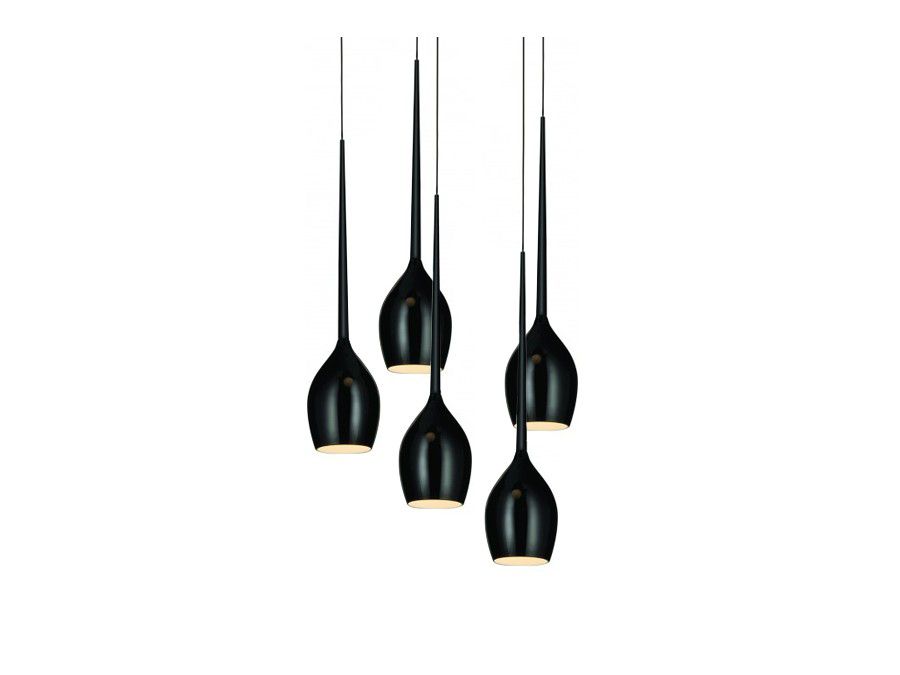 Подвесной светильник Azzardo IZZA 5 MD 1288A-5BL SHINYBLACK (5901238403128) купити