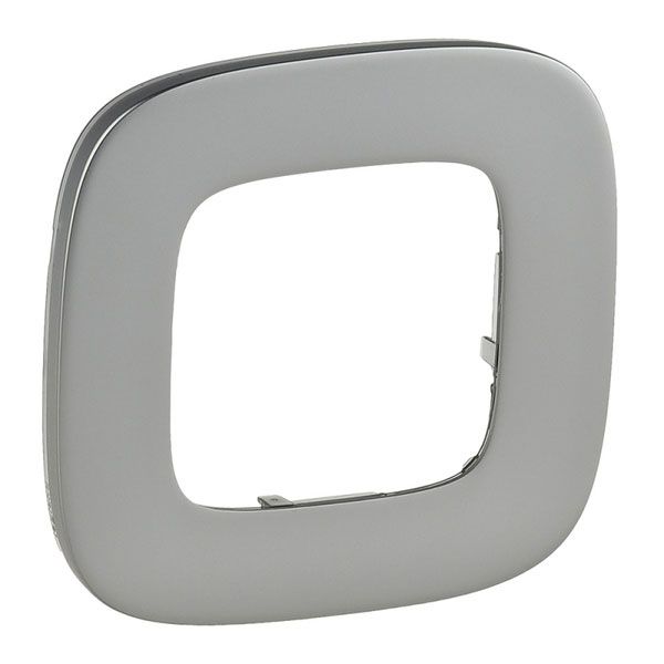 Рамка 1 пост, полированная сталь, Valena ALLURE (755501) купити