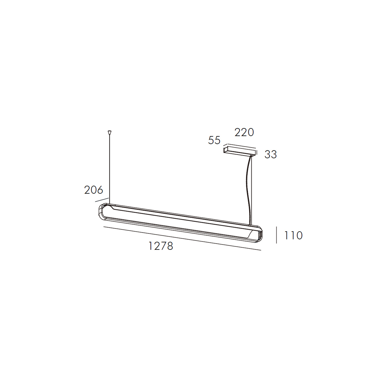 Підвісний світильник Skarlat RHL77017 35W WH+BK 4000K (1695429) купити