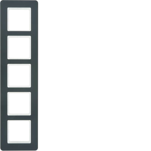 Рамка 5Х пластикова антрацит, Q.7 10156186 купити