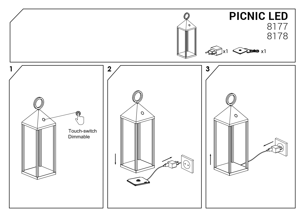 Уличный светильник Nowodvorski 8177 PICNIC купити