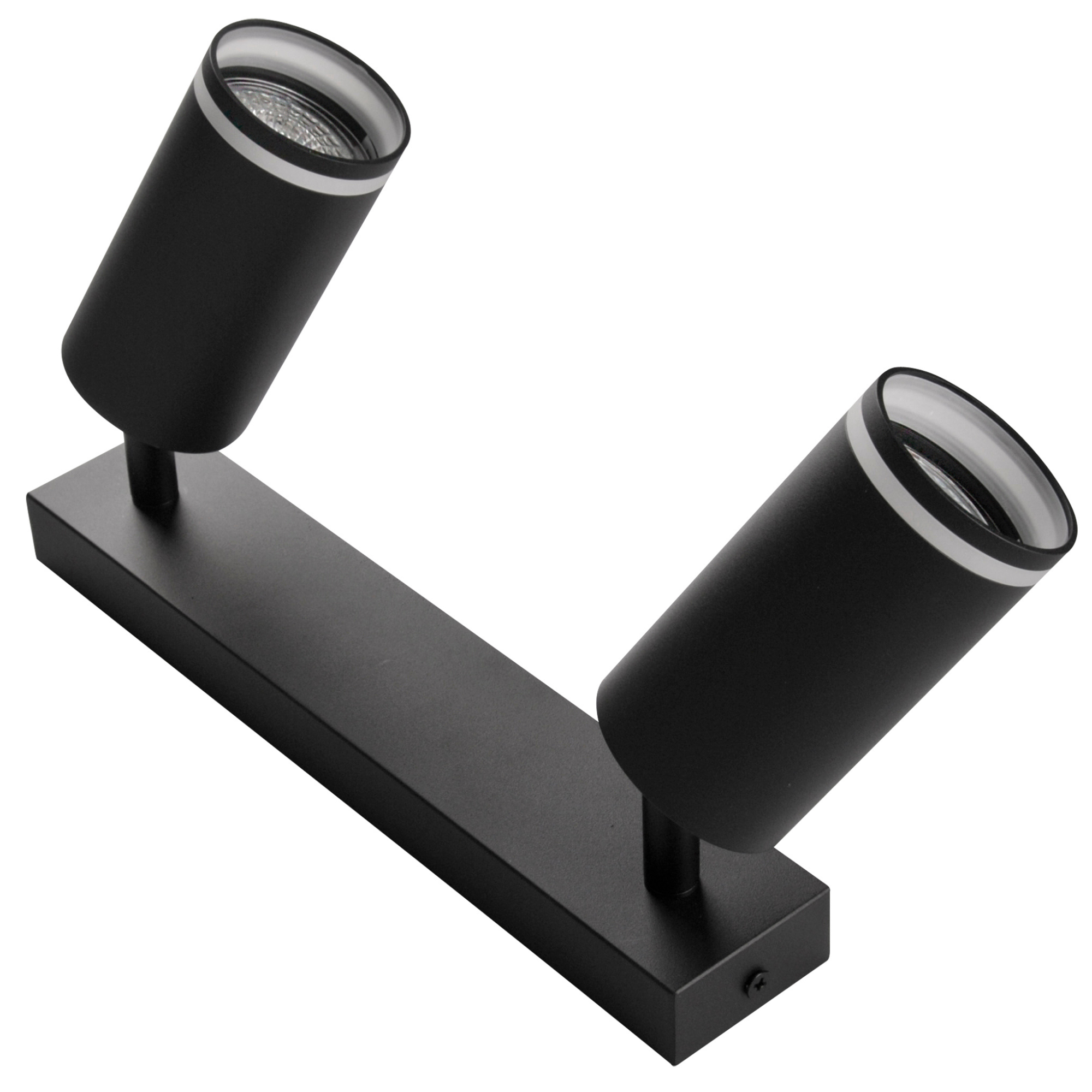 Спот Goldlux 322333 PARIS GU10 2x10W IP20 чорний купити