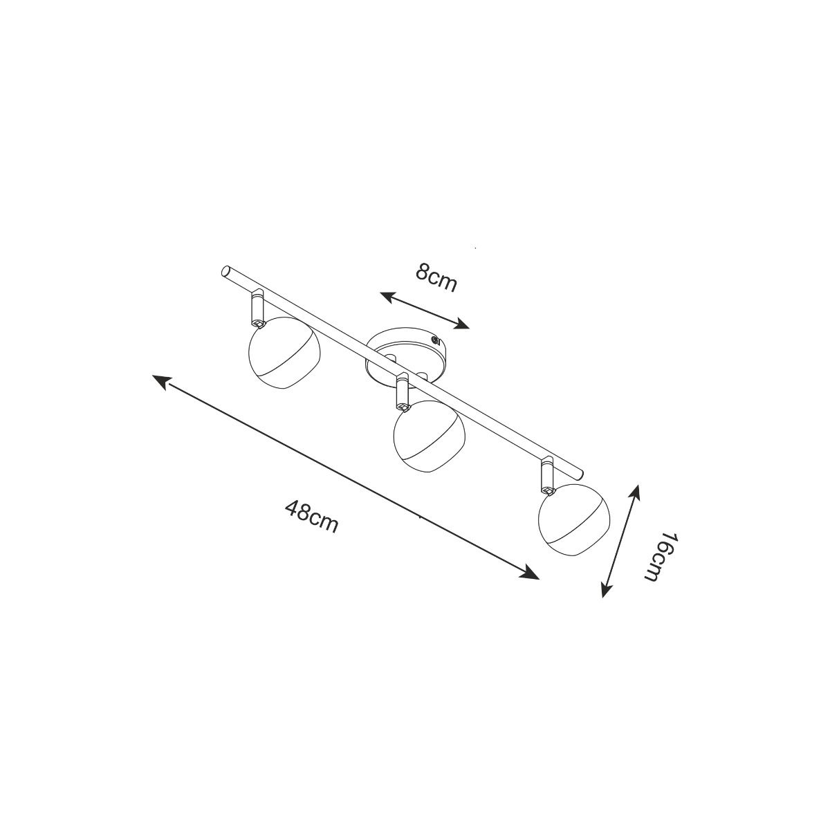 Спот Zuma Line GU16016-3TU-BK GASTER купити